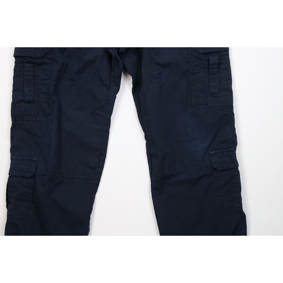 5.11 Tactical Series Mens 38x31 Distressed Ripstop Double Knee Cargo Pants Blue - Picture 4 of 16